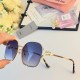 MIUMIU Miu Miu sunglasses female Zhao Jinmai with SMU52W elegant hollow large square frame sunglasses 0MU52WS