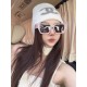 Qi color arrival ~ MIUMIU miu family square sunglasses  SMU07ws 52-19-135Sweet and cool new geometric sense of fashionable sense upBig face round face bb punch Shade sunscreen steady