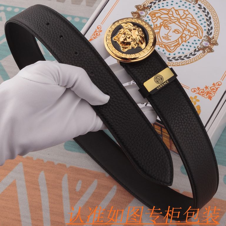 Name Versace - belt   original single - belt- Materials  100% head layer cowhide belt, guaranteed leather belt, counter original single quality, fine workmanship, gift self-use preferred  Packaging please recognize the c