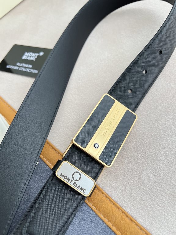 Name Montblanc. Montblanc   original single - belt - beltModel hanging buckle, the new original classic classic boutique paste leather hanging buckle, physical shooting, the original head layer cowhideMaterial  100% head