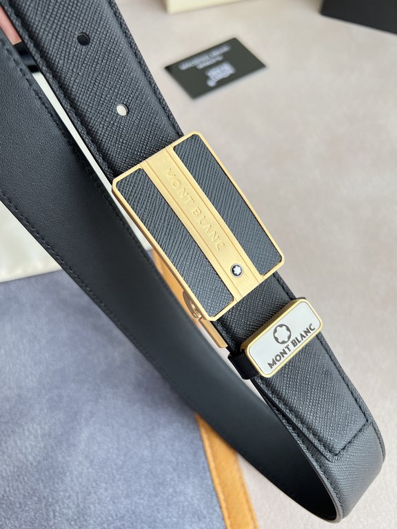 Name Montblanc. Montblanc   original single - belt - beltModel hanging buckle, the new original classic classic boutique paste leather hanging buckle, physical shooting, the original head layer cowhideMaterial  100% head