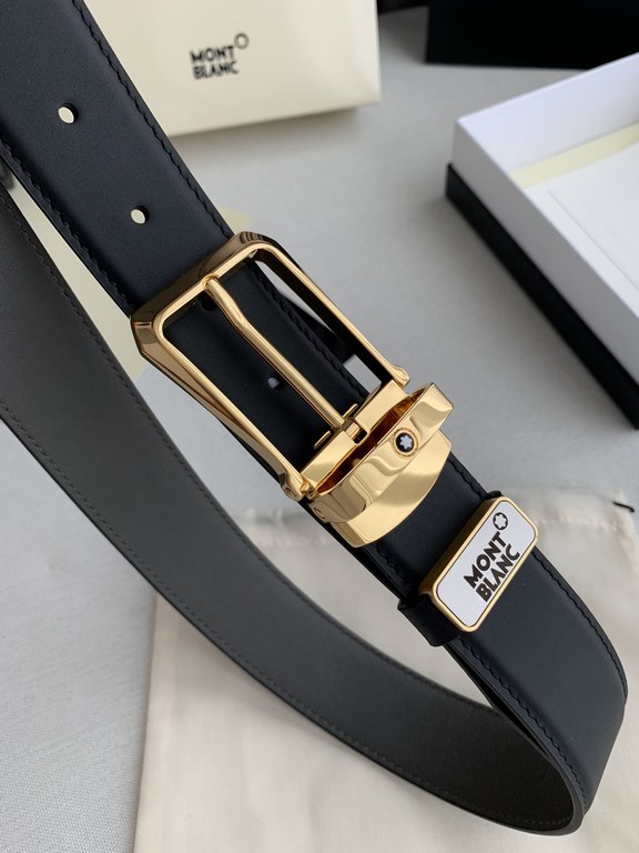 Name Montblanc. Montblanc   original singleModel pin buckle, the original classic boutique pin buckle, physical photography, head layer cowhideMaterial  100% head layer cowhide, guarantee leather.   double-sided availabl