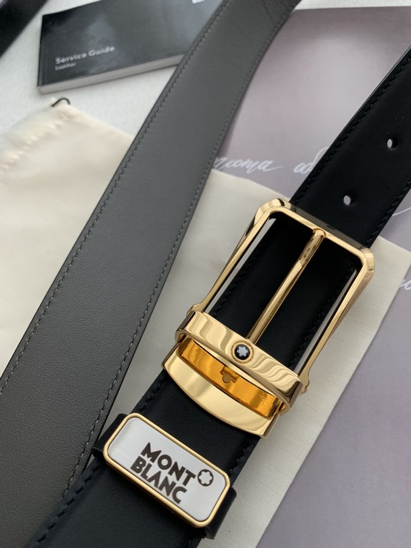 Name Montblanc. Montblanc   original singleModel pin buckle, the original classic boutique pin buckle, physical photography, head layer cowhideMaterial  100% head layer cowhide, guarantee leather.   double-sided availabl