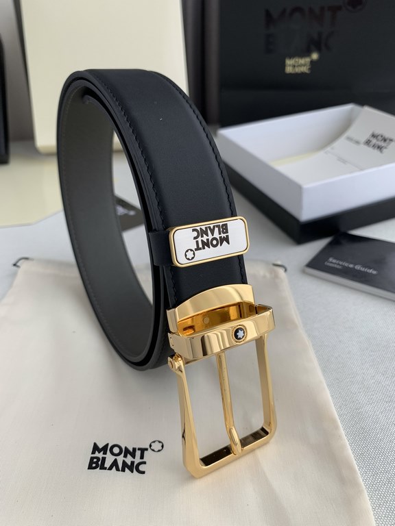 Name Montblanc. Montblanc   original singleModel pin buckle, the original classic boutique pin buckle, physical photography, head layer cowhideMaterial  100% head layer cowhide, guarantee leather.   double-sided availabl