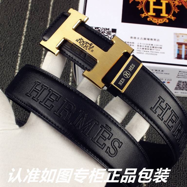 name Hermes. Her..mes  original single p  model recognize as shown counter packaging, complimentary punch Materials  100% head layer cowhide leather belt, 24k pure steel buckle   Guaranteed genuine leather. The same qual