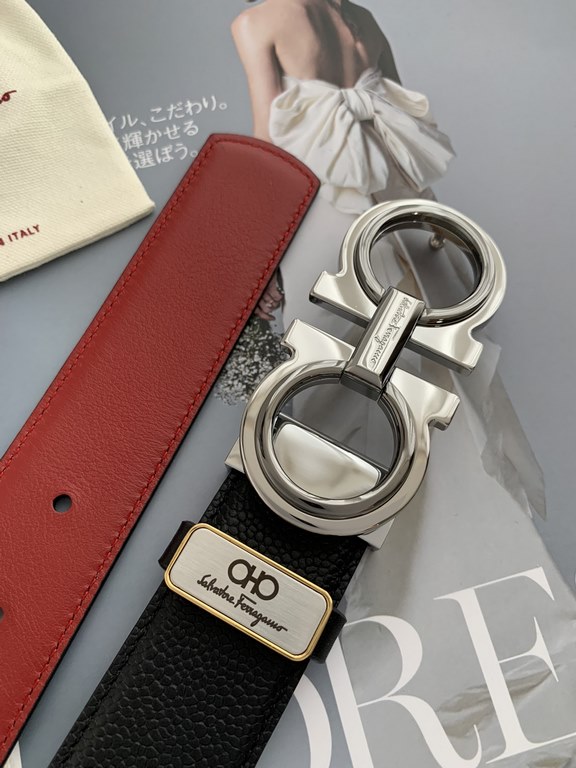 Name Ferragamo.Ferrgamo  original singleModel hanging buckle, the original classic two-tone buckle, physical shooting, head layer cowhideMaterial   100% head layer cowhide, guarantee leather.   double-sided available  co