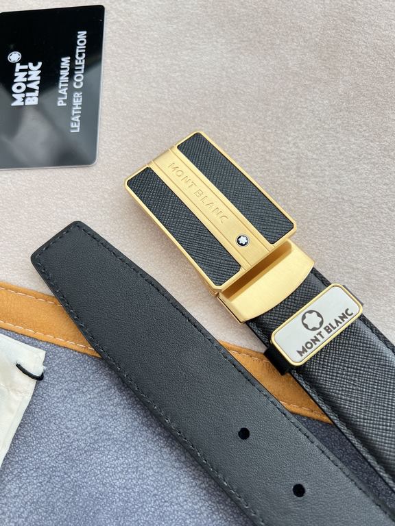 Name Montblanc. Montblanc   original single - belt - beltModel hanging buckle, the new original classic classic boutique paste leather hanging buckle, physical shooting, the original head layer cowhideMaterial  100% head