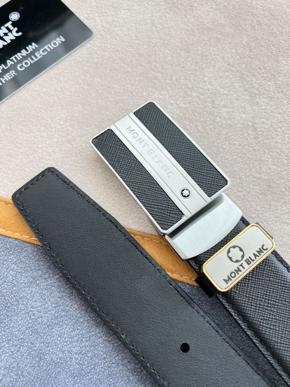 Name Montblanc. Montblanc   original single - belt - beltModel hanging buckle, the new original classic classic boutique paste leather hanging buckle, physical shooting, the original head layer cowhideMaterial  100% head