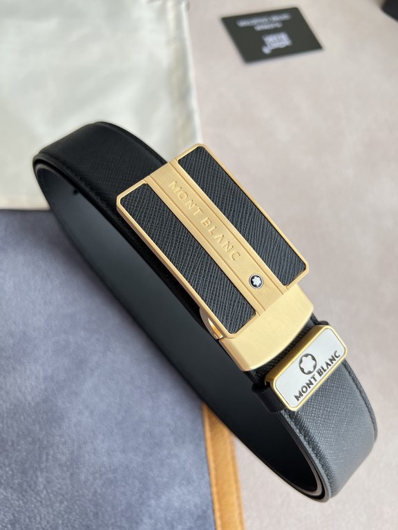 Name Montblanc. Montblanc   original single - belt - beltModel hanging buckle, the new original classic classic boutique paste leather hanging buckle, physical shooting, the original head layer cowhideMaterial  100% head