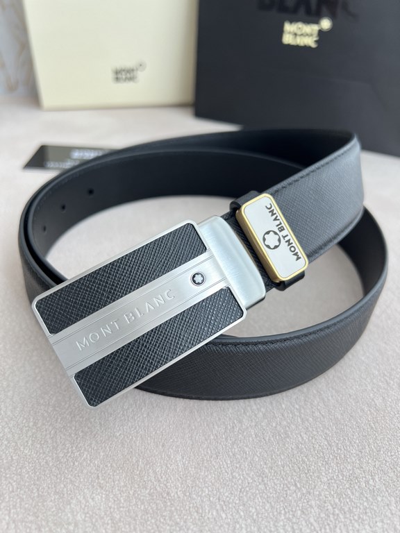 Name Montblanc. Montblanc   original single - belt - beltModel hanging buckle, the new original classic classic boutique paste leather hanging buckle, physical shooting, the original head layer cowhideMaterial  100% head