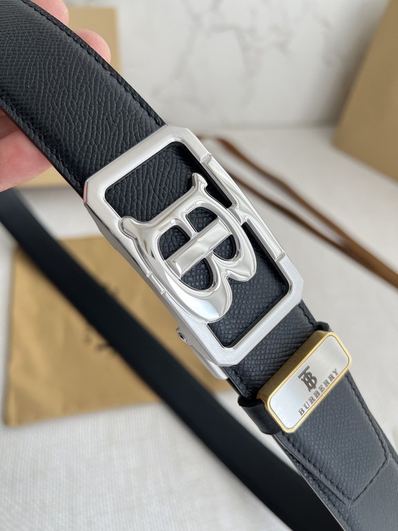 Name Burberry.Burberry-belt  automatic-belt-beltModel automatic buckle, pure steel material automatic buckle, automatic belt body, double-sided head layer cowhideMaterial   100% head layer cowhide, guarantee leather. 24k