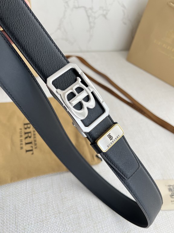 Name Burberry.Burberry-belt  automatic-belt-beltModel automatic buckle, pure steel material automatic buckle, automatic belt body, double-sided head layer cowhideMaterial   100% head layer cowhide, guarantee leather. 24k