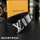 High-end quality, real shot Lots with a full set of packaging Brand L@V overseas original single button material two-color steel buckle  Belt body texture front 38mm width using imported first layer cross grain cowhide b