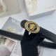 Comes in a fully wrapped gift box  Versace. Men's Flower Leather Belt 38mm Both sides imported flower leather leather pressed. Can be used on both sides Counter alignment With new buckle