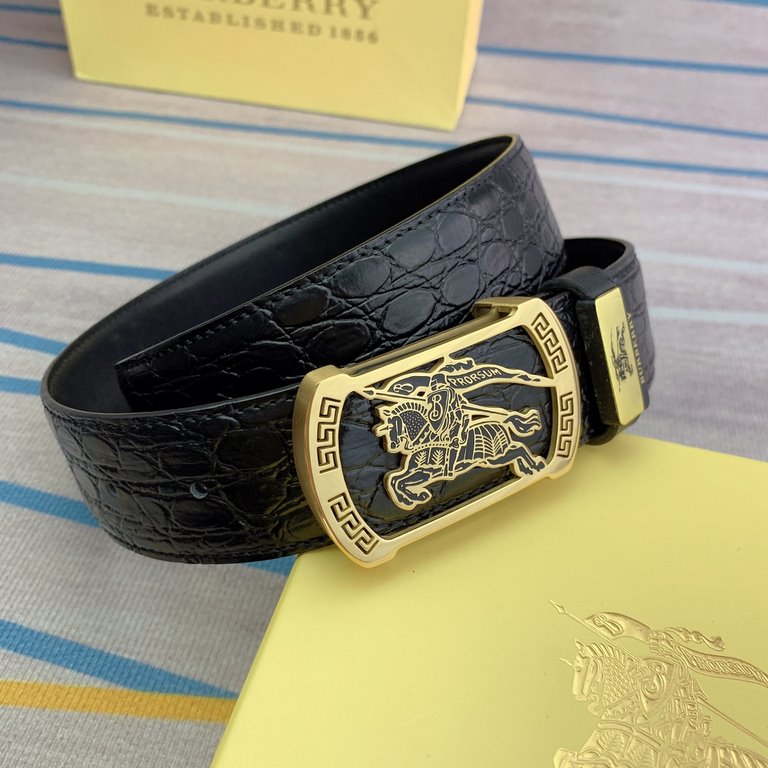 Name Burberry   original singleMaterial the original single cowhide belt Percentage of the first layer of cowhide belt  guarantee leather, 24K pure steel buckle, counter original single quality, fine workmanship, fashion