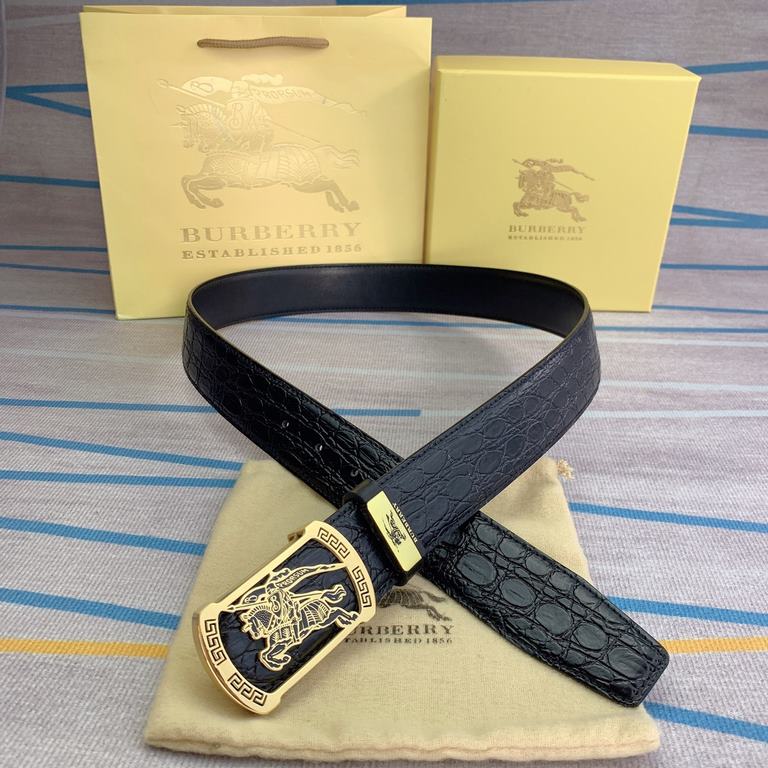 Name Burberry   original singleMaterial the original single cowhide belt Percentage of the first layer of cowhide belt  guarantee leather, 24K pure steel buckle, counter original single quality, fine workmanship, fashion