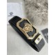 Name VERSACE. Versace   original single belt - beltModel hanging buckle, classic human head pure steel material inlaid with diamonds buckle, head layer cowhide, pictures taken in kindMaterial   100% head layer cowhide, g