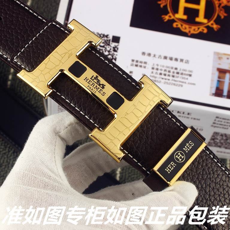 name Hermes. Her..mes   original single Model recognized as shown in the counter packaging, complimentary punch Materials  100% head layer cowhide leather belt, pure hand-woven, 24k pure steel buckle  with logo letters i