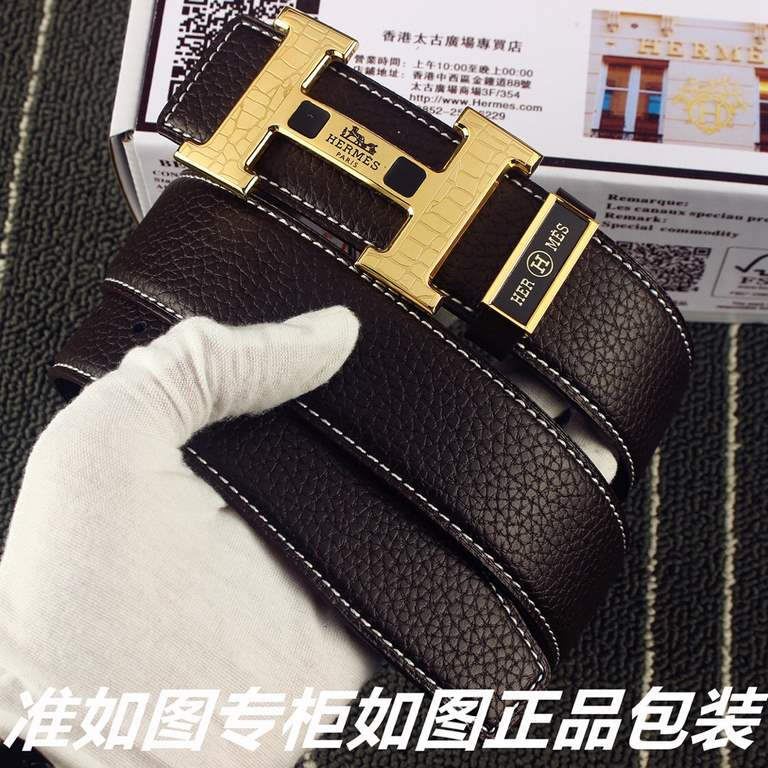 name Hermes. Her..mes   original single Model recognized as shown in the counter packaging, complimentary punch Materials  100% head layer cowhide leather belt, pure hand-woven, 24k pure steel buckle  with logo letters i