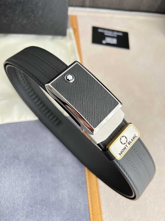 Name Montblanc.Montblanc -belt-automatic-beltModel automatic belt, new pure steel material automatic buckle, double-sided head-layer cowhide physical photography, theMaterial  100% head layer cowhide, guaranteed genuine 