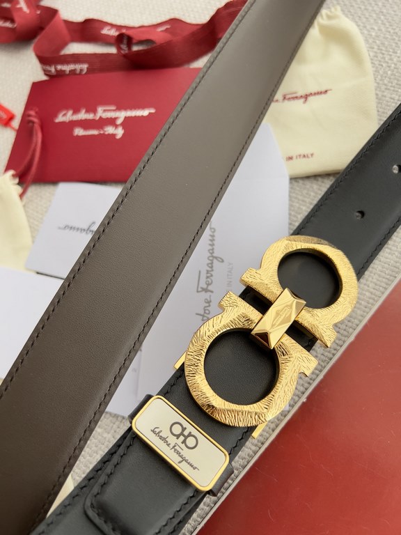 Name Ferragamo.Ferrgamo  belt - belt - original singleModel hanging buckle, the original classic pattern hanging buckle, physical photography, head layer cowhideMaterial  100% head layer cowhide, guaranteed genuine leath