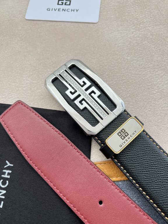 Name Givenchy.GIVENCHY-belt  -belt original singleModel hanging buckle, pure steel material with diamonds buckle head, double-sided head layer cowhideMaterial   100% head layer cowhide, guarantee leather. 24k pure steel 