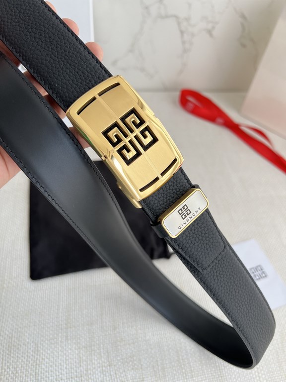 Name Givenchy.GIVENCHY-Belt   automatic-belt-beltModel automatic buckle, pure steel material automatic buckle, automatic belt body, double-sided head layer cowhideMaterial   100% head layer cowhide, guarantee leather. 24