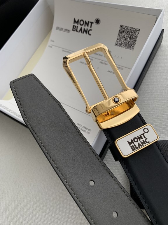 Name Montblanc. Montblanc   original singleModel pin buckle, the original classic boutique pin buckle, physical photography, head layer cowhideMaterial  100% head layer cowhide, guarantee leather.   double-sided availabl