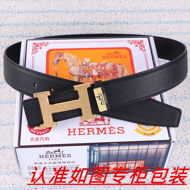 Name Hermes ... Belt original-belt Materials  100% first layer cowhide, guarantee leather. 24k pure steel buckle   double-sided available  counter the same quality, give away the first choice for self-use   Packaging ple