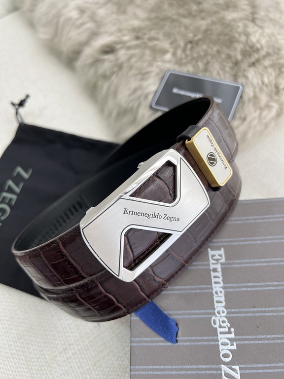 Name Ermenegildo Zelma. Ermenegiido Zelma.   belts-automatic-belts-beltsModel pure steel material automatic buckle, head layer cowhide automatic belt body, physical shootingMaterial   100% head layer cowhide, guarantee l