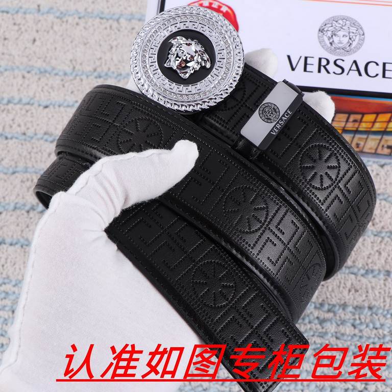 Product name VERSACE. Versace   original single Materials  100% first layer cowhide, guarantee leather. 24k pure steel buckle   double-sided available  counter the same quality, send a person for personal use preferred  