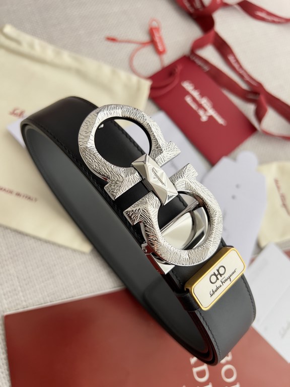 Name Ferragamo.Ferrgamo  belt - belt - original singleModel hanging buckle, the original classic pattern hanging buckle, physical photography, head layer cowhideMaterial  100% head layer cowhide, guaranteed genuine leath