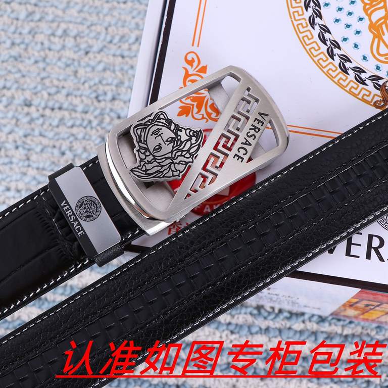 Product name VERSACE.Versace   automatic belt Materials  100% first layer cowhide, guarantee leather. 24k pure steel buckle   double-sided available  the same quality as the counter, give away the first choice for self-u