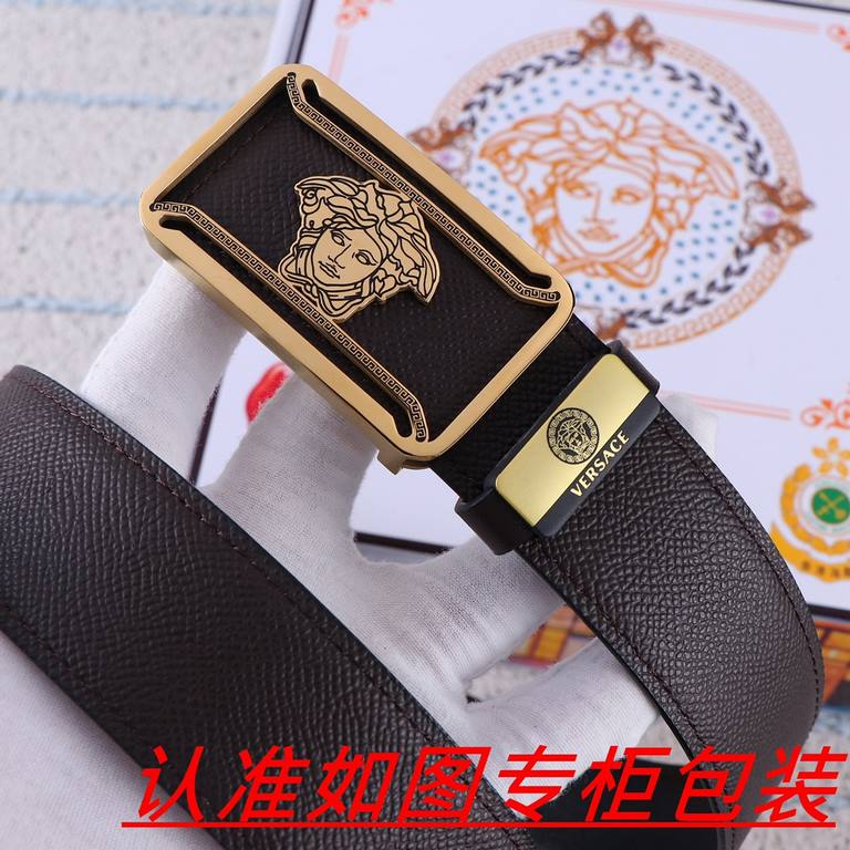 Product name Versace - belt   original single - belt Materials  100% first layer cowhide, guarantee leather. 24k pure steel buckle   double-sided available  counter the same quality, give away the first choice for self-u