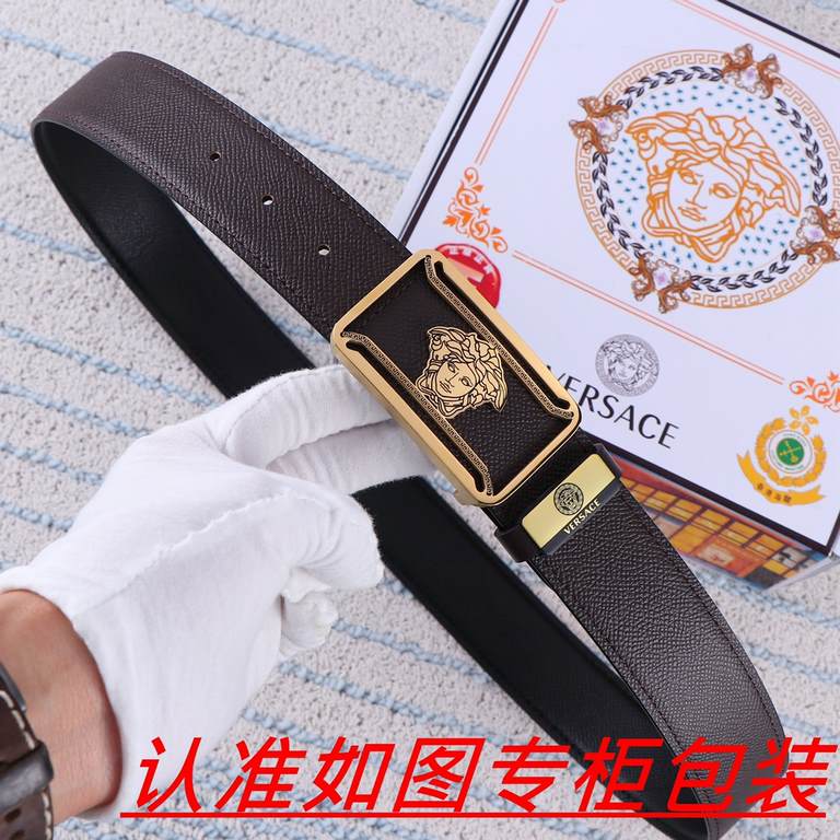 Product name Versace - belt   original single - belt Materials  100% first layer cowhide, guarantee leather. 24k pure steel buckle   double-sided available  counter the same quality, give away the first choice for self-u