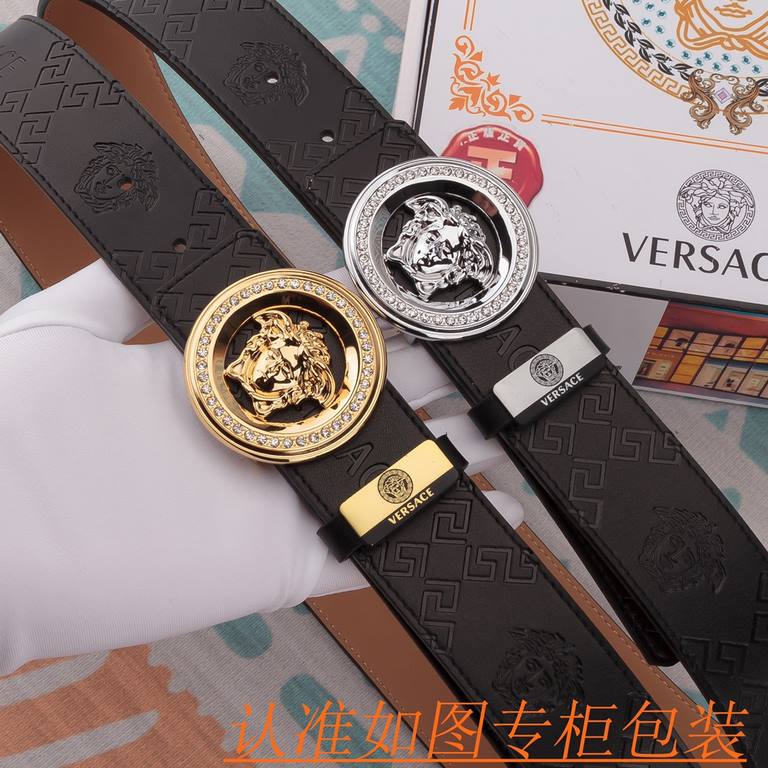 Name Versace - belt   original single - belt- Materials  100% head layer cowhide belt, guaranteed leather belt, counter original single quality, fine workmanship, gift self-use preferred  Packaging please recognize the c