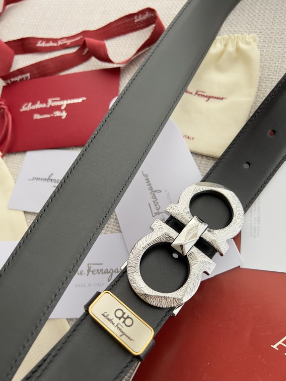 Name Ferragamo.Ferrgamo  belt - belt - original singleModel hanging buckle, the original classic pattern hanging buckle, physical photography, head layer cowhideMaterial  100% head layer cowhide, guaranteed genuine leath