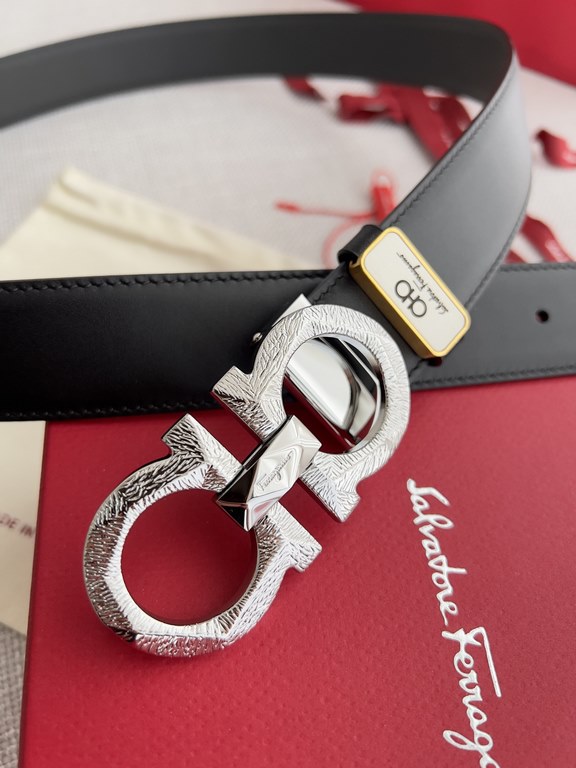 Name Ferragamo.Ferrgamo  belt - belt - original singleModel hanging buckle, the original classic pattern hanging buckle, physical photography, head layer cowhideMaterial  100% head layer cowhide, guaranteed genuine leath