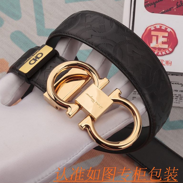 Product name Ferragamo - belt   original single - belt- Materials  100% head layer cowhide belt, guaranteed leather belt, counter original single quality, fine workmanship, fashionable big brand, gift self-use first choi