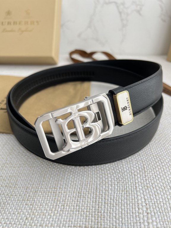 Name Burberry.Burberry-belt  automatic-belt-beltModel automatic buckle, pure steel material automatic buckle, automatic belt body, double-sided head layer cowhideMaterial   100% head layer cowhide, guarantee leather. 24k