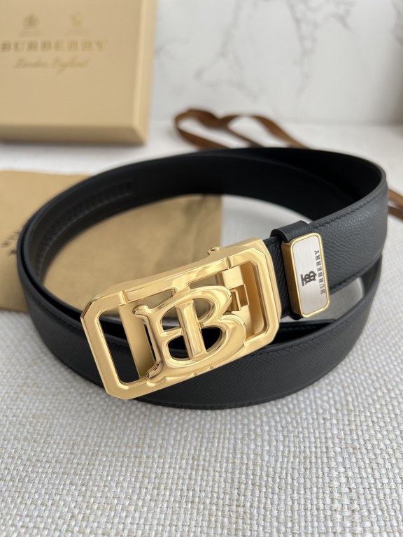 Name Burberry.Burberry-belt  automatic-belt-beltModel automatic buckle, pure steel material automatic buckle, automatic belt body, double-sided head layer cowhideMaterial   100% head layer cowhide, guarantee leather. 24k