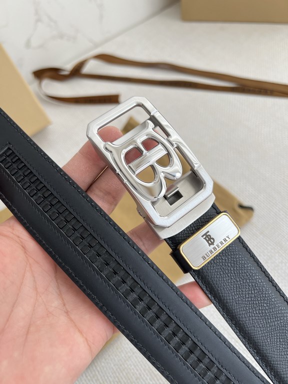 Name Burberry.Burberry-belt  automatic-belt-beltModel automatic buckle, pure steel material automatic buckle, automatic belt body, double-sided head layer cowhideMaterial   100% head layer cowhide, guarantee leather. 24k