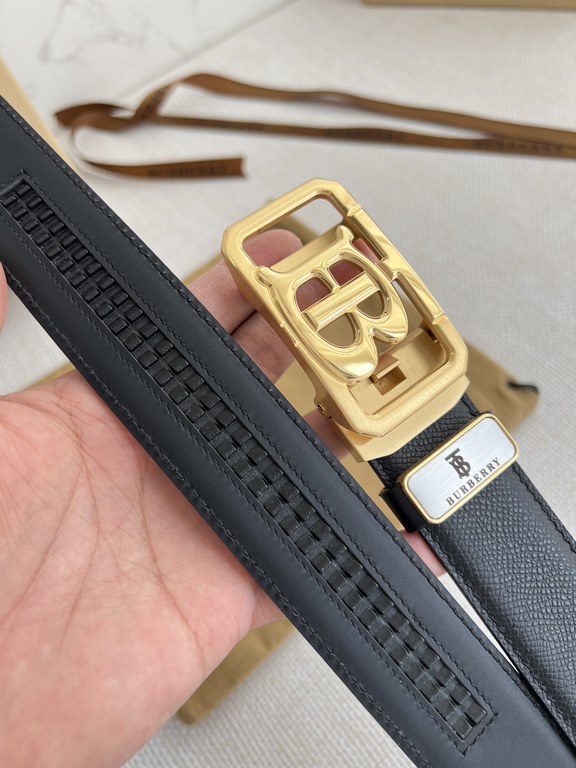 Name Burberry.Burberry-belt  automatic-belt-beltModel automatic buckle, pure steel material automatic buckle, automatic belt body, double-sided head layer cowhideMaterial   100% head layer cowhide, guarantee leather. 24k