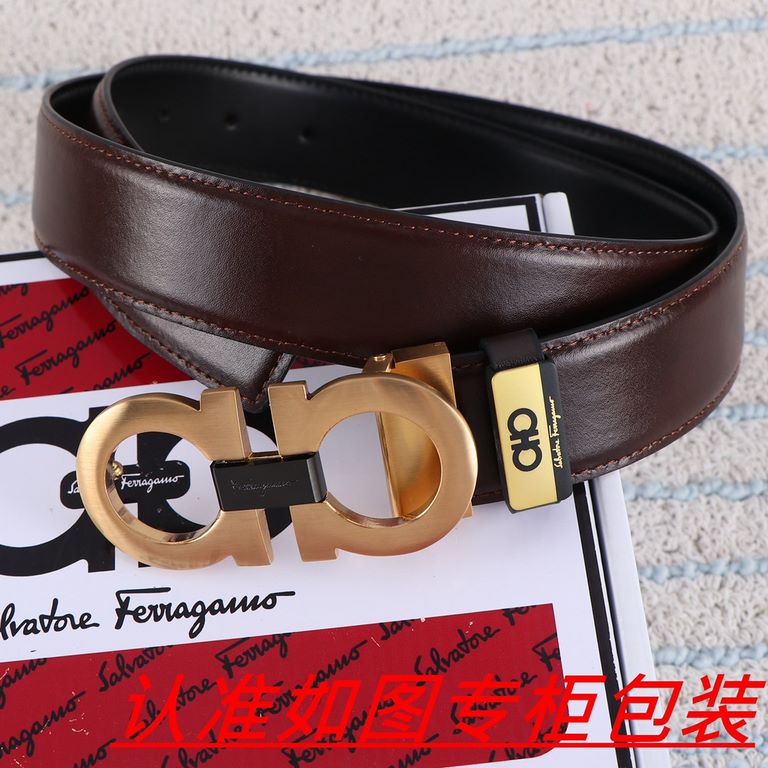 Product name Filagwood   original single Materials  100% first layer cowhide, guarantee leather. 24k pure steel buckle   double-sided available  counter the same quality, give away the first choice for self-use   Packagi