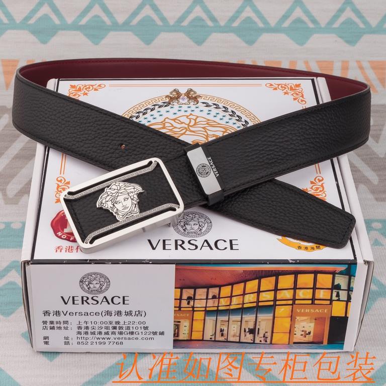 Name Versace - belt   original single - belt- Materials  100% head layer cowhide belt, guaranteed leather belt, counter original single quality, fine workmanship, gift self-use preferred  Packaging please recognize the c