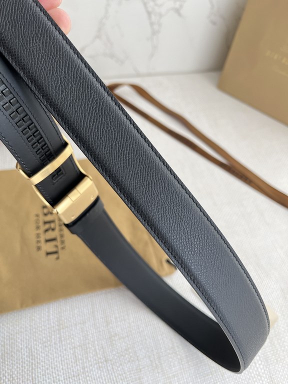 Name Burberry.Burberry-belt  automatic-belt-beltModel automatic buckle, pure steel material automatic buckle, automatic belt body, double-sided head layer cowhideMaterial   100% head layer cowhide, guarantee leather. 24k