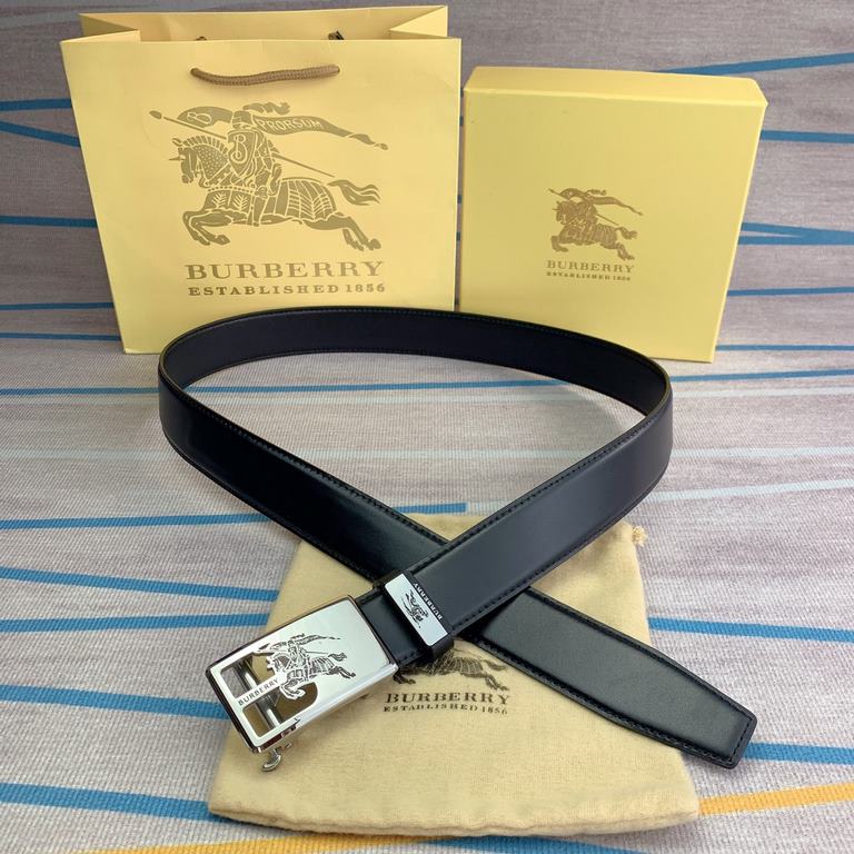 Name Burberry   original single automatic beltMaterial the original single cowhide belt Percentage of the first layer of cowhide belt  guarantee leather, 24K pure steel buckle, the counter original single quality, fine w