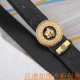 belt belt Versace   original single cowhide belt -  men's belt material   100% head layer cowhide belt  guaranteed leather belt, counter original quality, fine workmanship, fashionable big brand, gift for self-use first 