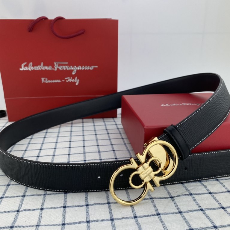 . With full set of packaging gift box   Ferragamo Belt 35mm Imported first layer flower leather. Counter line with new steel buckle.