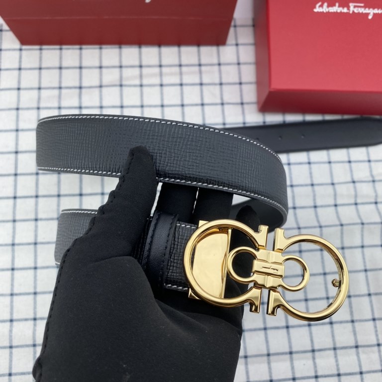 . With full set of packaging gift box   Ferragamo Belt 35mm Imported first layer flower leather. Counter line with new steel buckle.